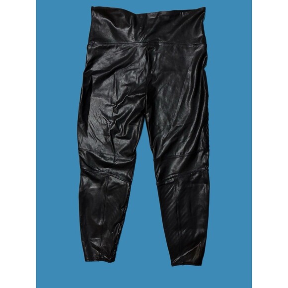 SPANX Women’s Faux Leather Leggings Size 3XL - Picture 2 of 3